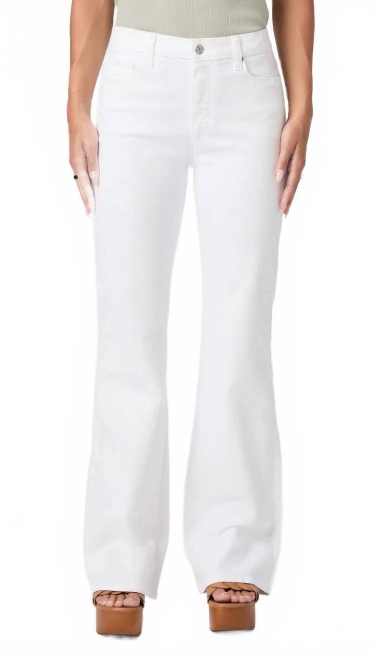NEW PAIGE sofia 33" flare jean in crisp white